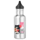 Der Alltag ist Meowmy's Day Edelstahlflasche (Links)