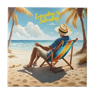 Der Alltag ist Samstag müde Fliese