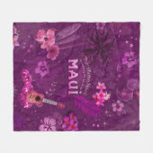 Der Aloha-Geist ruft mich zurück nach Maui Fleecedecke (Vorderseite (Horizontal))