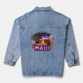 Der Aloha-Geist ruft mich zurück nach Maui Jeansjacke (Rückseite)