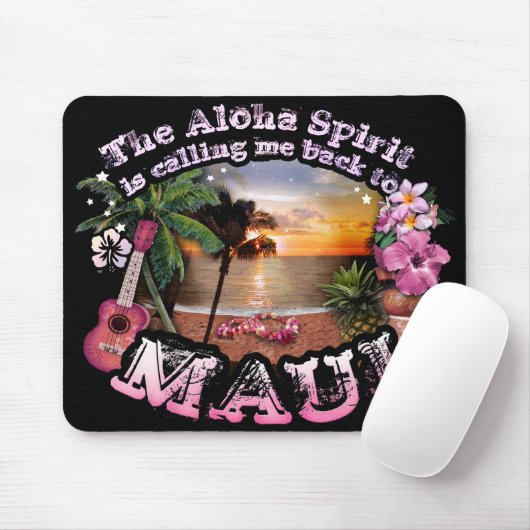 Der Aloha-Geist ruft mich zurück nach Maui Mousepad (Mit Mouse)
