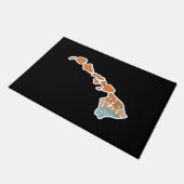 Der Aloha-Staat - Hawaii Fußmatte (Schrägansicht)