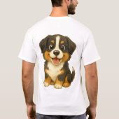 Der alpine sanfte Riese: Berner Sennenhund T-Shirt (Rückseite)