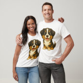 Der alpine sanfte Riese: Berner Sennenhund T-Shirt (Unisex)