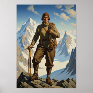 DER ALPINIST (Der Bergsteiger) Poster