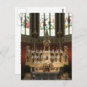 Der Altar der Kathedrale von St. John Der Täufer Postkarte (Vorne/Hinten)