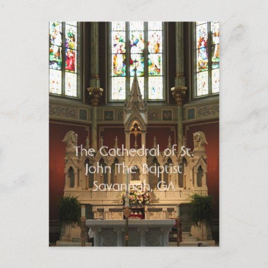 Der Altar der Kathedrale von St. John Der Täufer Postkarte (Vorderseite)