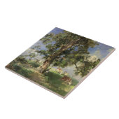 Der alte Aschen-Baum (Öl auf Leinwand) Fliese (Seite)