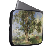 Der alte Aschen-Baum (Öl auf Leinwand) Laptopschutzhülle (Vorne Rechts)