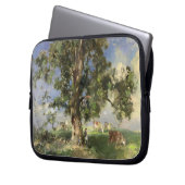 Der alte Aschen-Baum (Öl auf Leinwand) Laptopschutzhülle (Vorderseite Links)