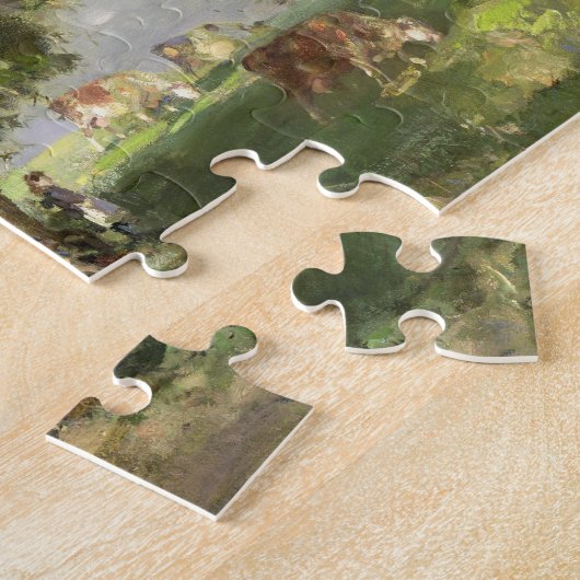 Der alte Aschen-Baum (Öl auf Leinwand) Puzzle (Seite)