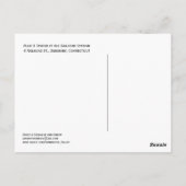 Der alte Bahnhof in Simsbury Postkarte (Rückseite)