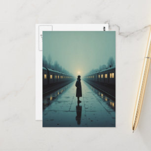 Der alte Bahnhof Postkarte
