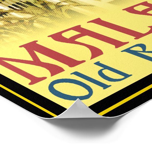 Der alte Bahnhof von Malaysia Poster (Ecke)