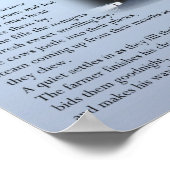 Der alte Bauer Poster (Ecke)