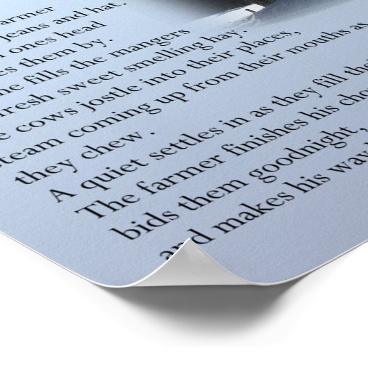 Der alte Bauer Poster (Ecke)