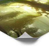 Der alte Baum Digitale Kunst Poster (Ecke)