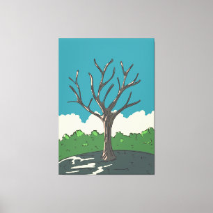 Der alte Baum Leinwanddruck