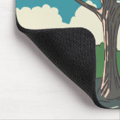 Der alte Baum Mousepad (Ecke)
