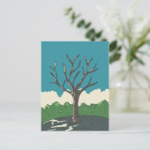 Der alte Baum Postkarte (Stehend Vorderseite)