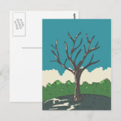 Der alte Baum Postkarte (Vorne/Hinten)