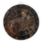 Der alte Drinker (von Gabriel Metsu) Dartscheibe (vorne)