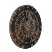 Der alte Drinker (von Gabriel Metsu) Dartscheibe (Vorderseite Links)