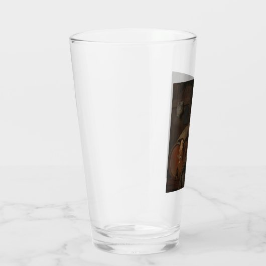 Der alte Drinker (von Gabriel Metsu) Glas (Rechts)