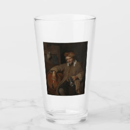 Der alte Drinker (von Gabriel Metsu) Glas