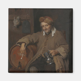 Der alte Drinker (von Gabriel Metsu) Magnet