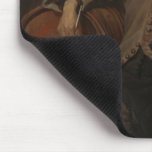 Der alte Drinker (von Gabriel Metsu) Mousepad (Ecke)
