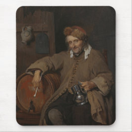 Der alte Drinker (von Gabriel Metsu) Mousepad