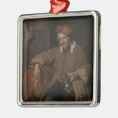 Der alte Drinker (von Gabriel Metsu) Ornament Aus Metall (Links)