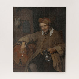 Der alte Drinker (von Gabriel Metsu) Puzzle