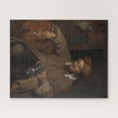 Der alte Drinker (von Gabriel Metsu) Puzzle (Horizontal)