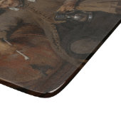 Der alte Drinker (von Gabriel Metsu) Schneidebrett (Ecke)