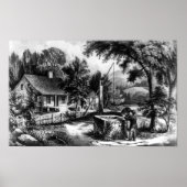 Der alte Eimer aus Eichen - 1872 Poster (Vorne)