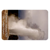 DER ALTE GÜNSTIGE GEYSER IM YELLOWSTONE PARK MAGNET (Horizontal)