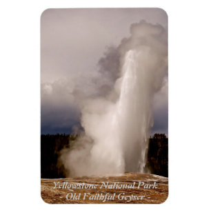 DER ALTE GÜNSTIGE GEYSER IM YELLOWSTONE PARK MAGNET