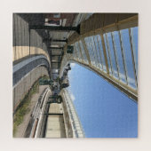 Der alte Hafen der Eisenbahn Folkestone Puzzle (Horizontal)