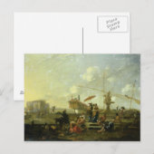 Der alte Hafen von Genua Postkarte (Vorne/Hinten)