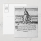 Der alte Indianer in seinem Wintergarten Postkarte (Vorne/Hinten)