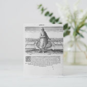 Der alte Indianer in seinem Wintergarten Postkarte (Stehend Vorderseite)