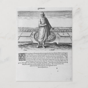 Der alte Indianer in seinem Wintergarten Postkarte