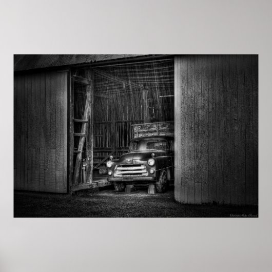 Der alte LKW raus Poster (Vorne)