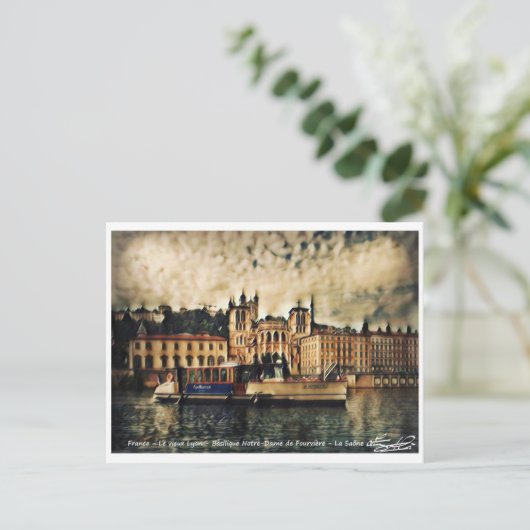 Der alte Lyon Postkarte (Stehend Vorderseite)