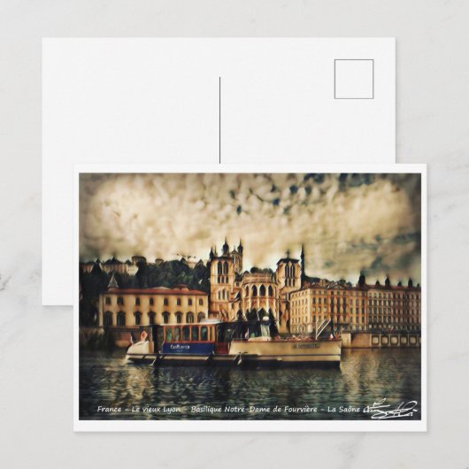 Der alte Lyon Postkarte (Vorne/Hinten)