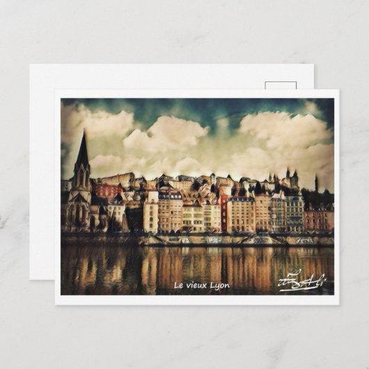 Der alte Lyon Postkarte (Vorne/Hinten)