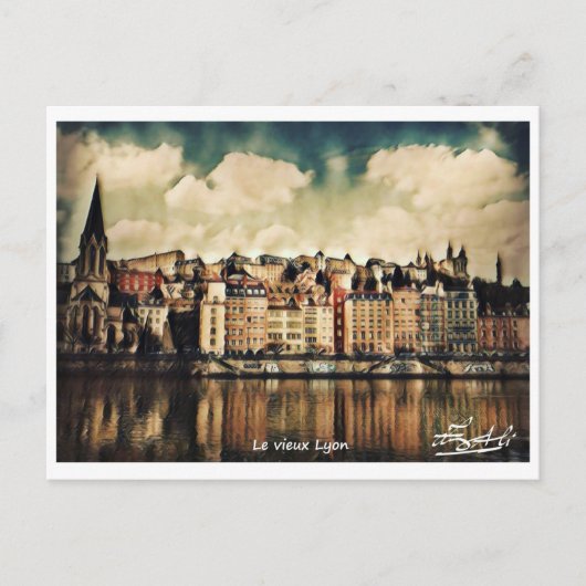 Der alte Lyon Postkarte (Vorderseite)