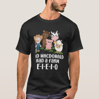 Der alte Macdonald hatte ein E-I-E-I-E-I-O-Kinderz T-Shirt